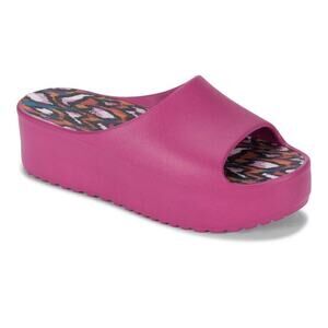 Baretraps Platform Slides Parvati Womens Size 10 Magenta Wedge Sandals Shoes